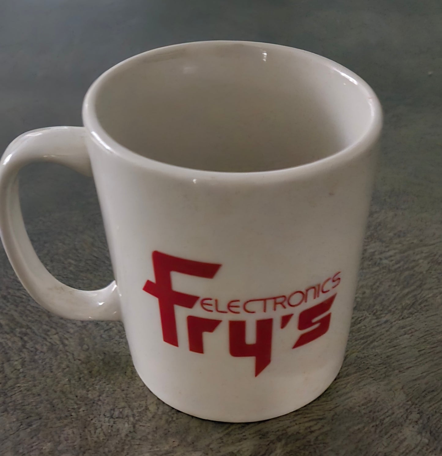 White Fry's Electronics Mug