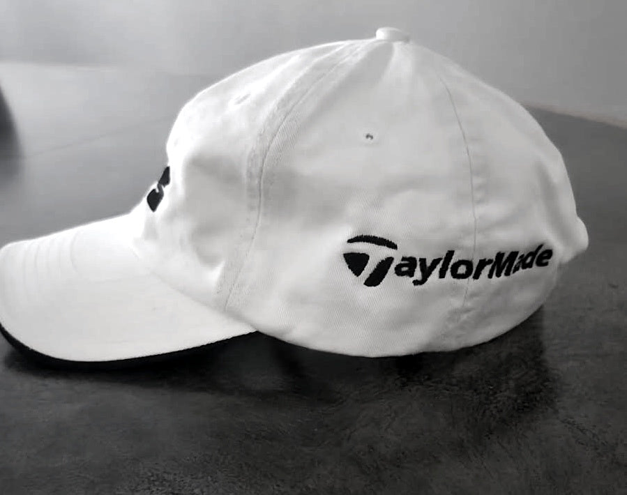 Fry's Electronics Adjustable Baseball/Golf Cap - White, Black lettering