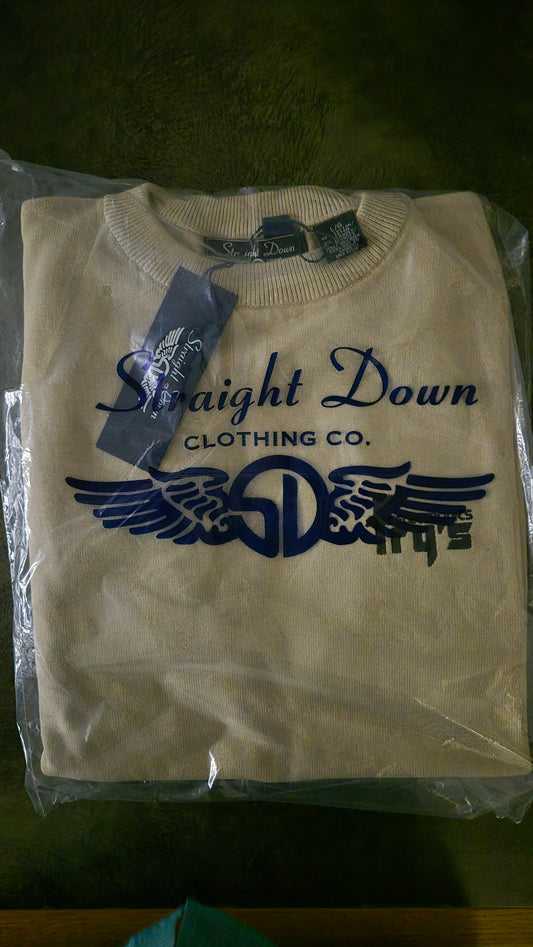 Fry's Electronics Tan Crewneck Sweater