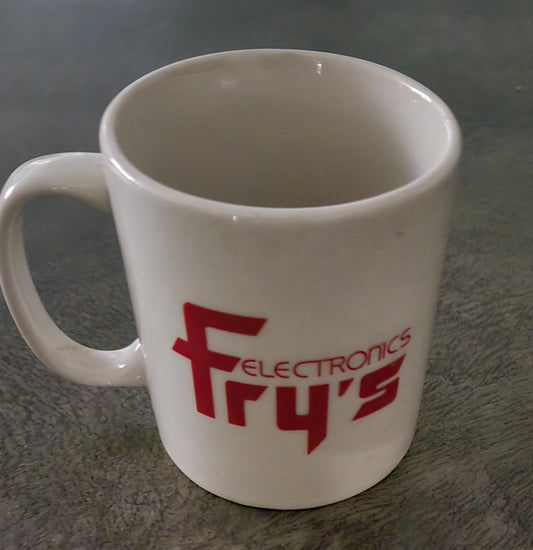 White Fry's Electronics Mug