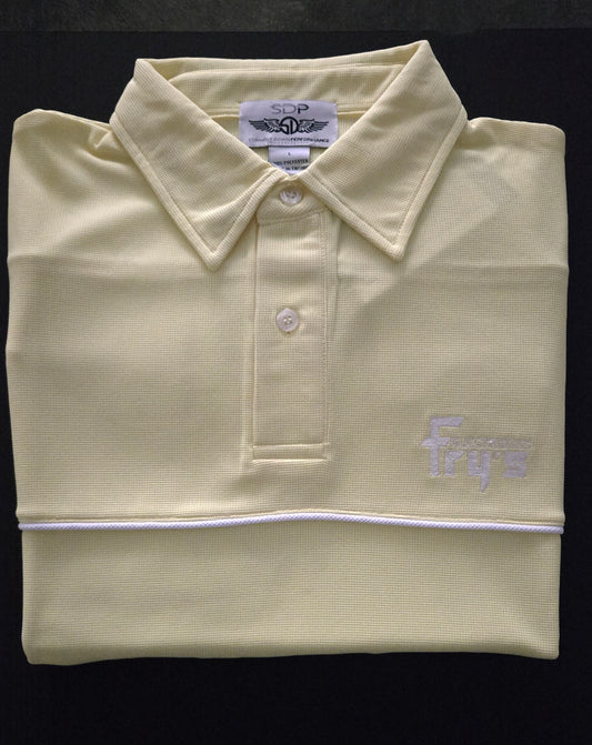 Fry's Electronics Short Sleeve Polo Shirt - Lemon Yellow